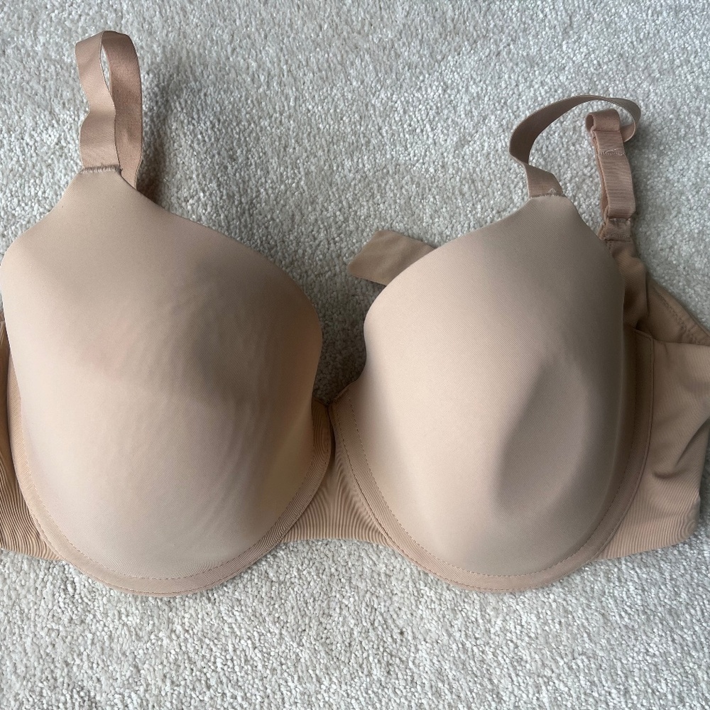 Knix FreeFlex Demi Bra Warm Sand Sz.38DD NWOT